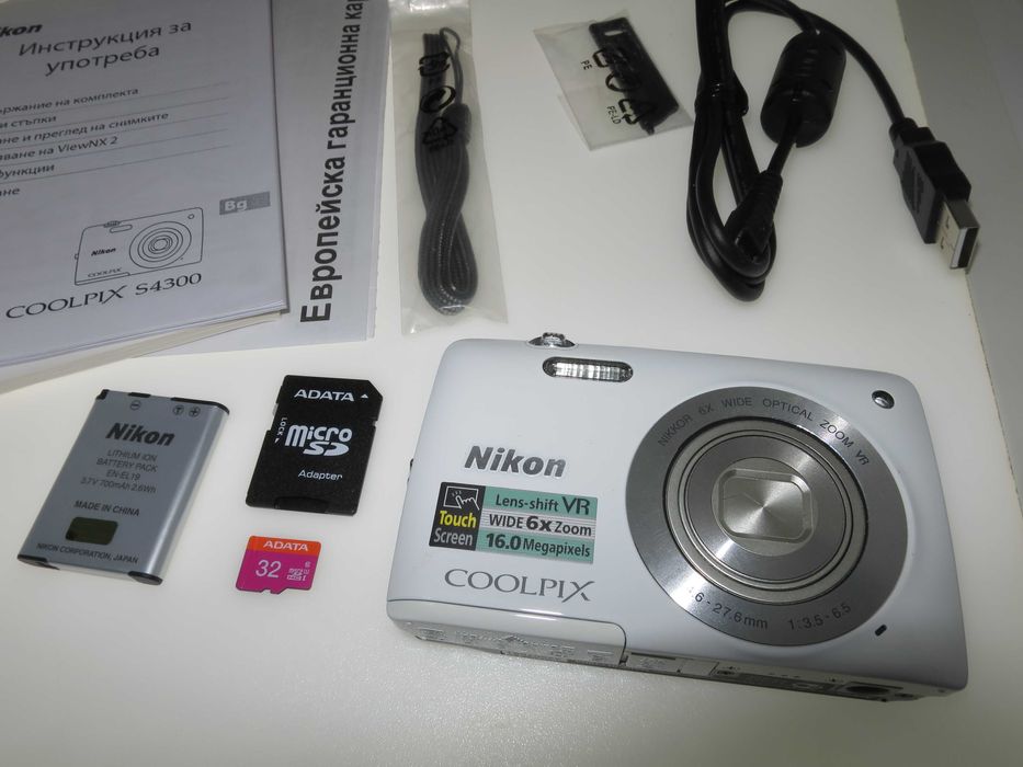 Nikon Coolpix S4300 компактен фотоапарат. дигитална камера 16 MP - НОВ