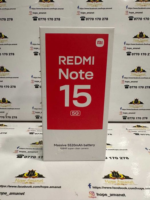 Hope Amanet P13 / Redmi Note 15 5G/ 256 GB / DUAL SIM / SIGILAT