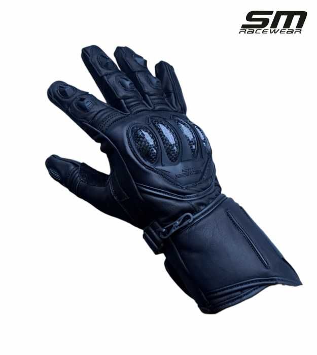 Manusi moto din piele naturala SM Racewear Blade Long