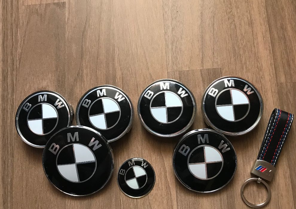 Semn emblema roti capota porbagaj si volan compatibile cu BMW
