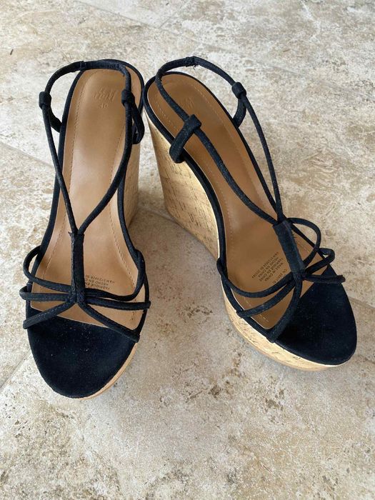 Летни сандали с платформа + подарък капела