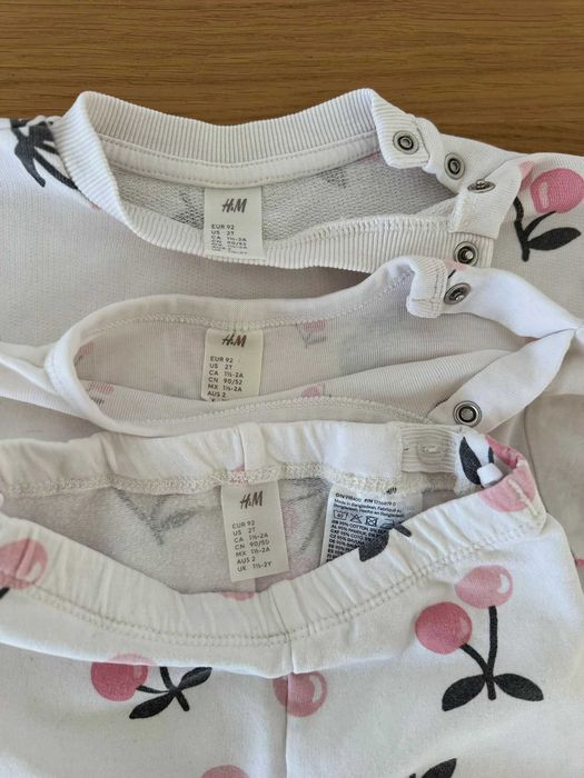 Set H&M 3 piese 92 cm 18-24 luni