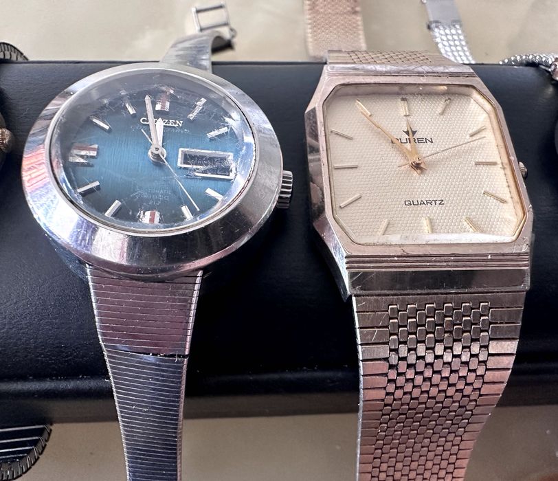 Ретро часовници Seiko, Citizen, Buren и др. Винтидж японски и швейцарски модели