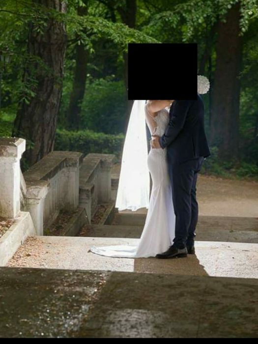 Rochie de mireasa marimea M puratata o singura data