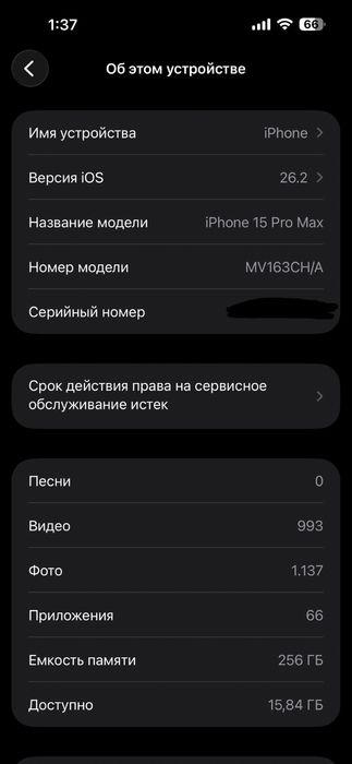 iPhone 15 Pro Max 256GB | 2 SIM | Идеальное состояние |Аккумулятор 87%