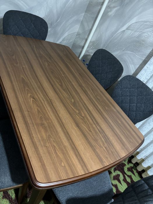 Стол стул 6 кишилик