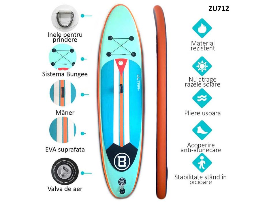 Placă de surf gonflabilă SUP Board B2 Dimensiunea 10'6