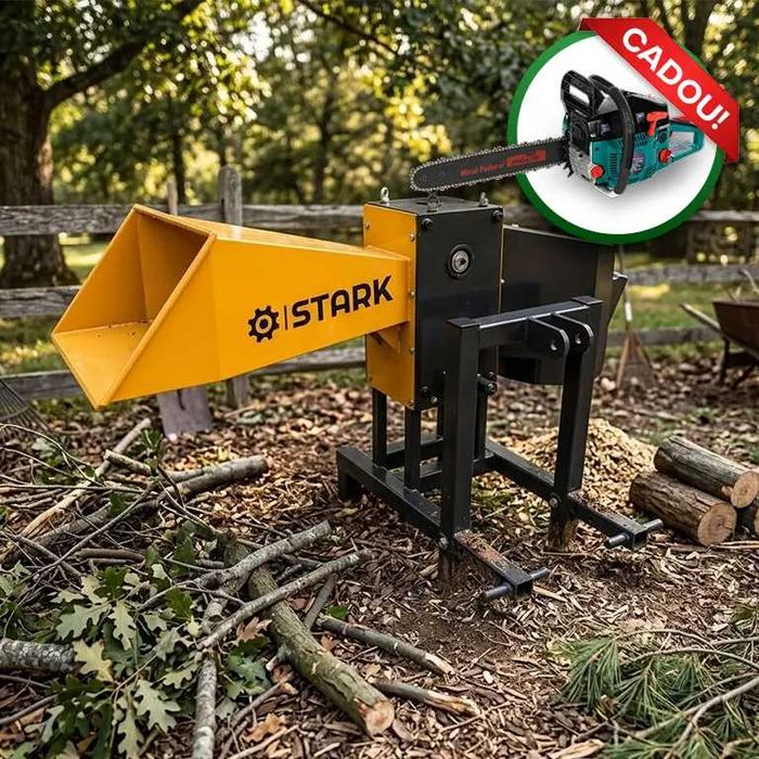 Tocător de crengi STARK-80 PTO, ∅ max. 80 mm Capacitate de lucru: până la 4 m³/oră