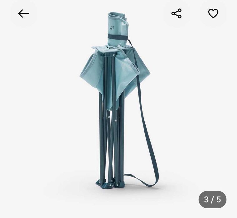 Сгъваеми столове за къмпинг 2бр. НОВИ без следи от употреба от Decathlon + подарък спирала срещу комари