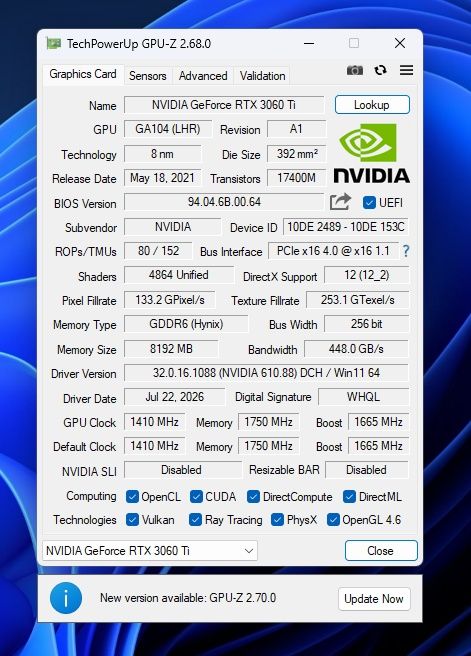 Геймърски компютър Ryzen 7 3700X / 3060 TI / 16GB / 512GB SSD