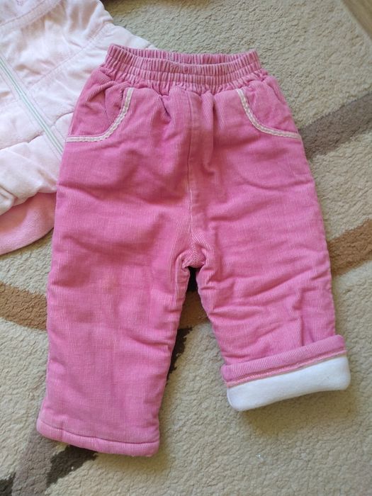 Зимно якенце,джинси и шапки за 12-18м