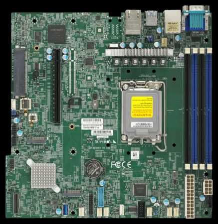 СерверSupermicro SYS-111R-M: Xeon E-2436, 32Gb DDR5-4800, 2× SSD 480Gb