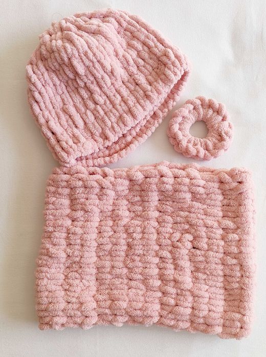 Шал и шапка комплект