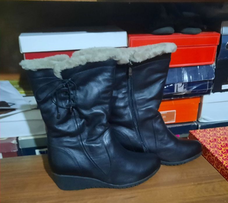 Сапоги Етик кожа 42размер подъемы улькен адамларга болады