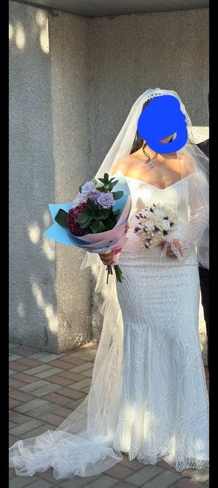 Voal mireasă de vânzare,  elegant simplu și finuț.