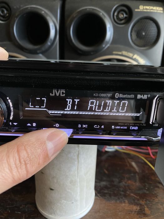 JVC KD-DB97BT- НАЙ ВИСОК КЛАС - 4V!!-USB Bluetooth CD авто радио за кола сд