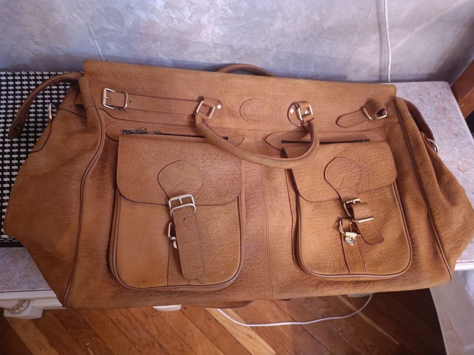 Сумка из кожи слона