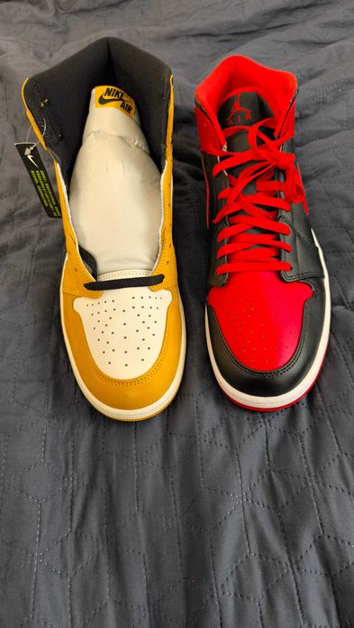 Маратонки Nike Jordan 1 Mid и Nike Jordan Retro High OG