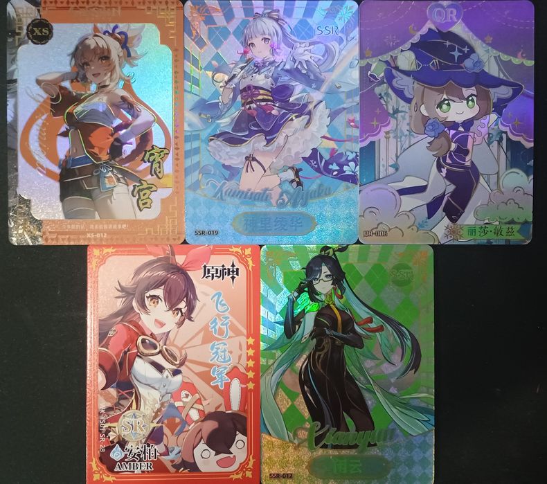 Карточки коллекционные Genshin impact