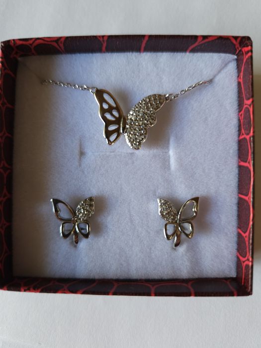 Set argint 925 colier și cercei