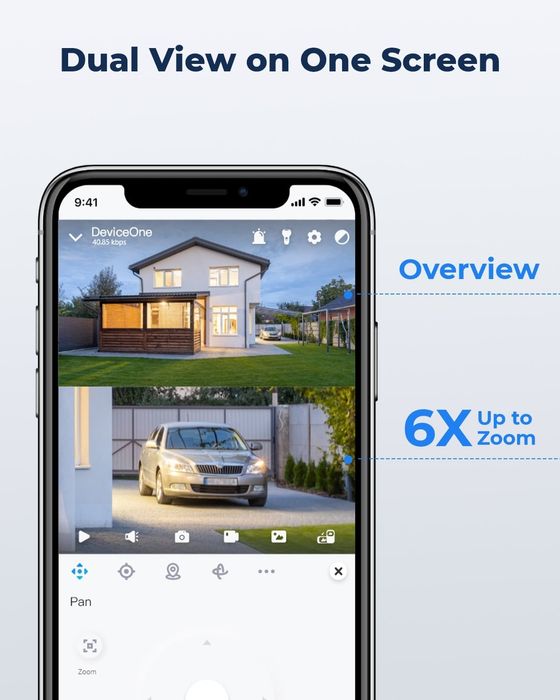 Camera cu baterie si WIFI, Reolink TrackMix, 4MP