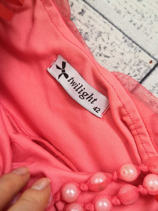 Официална розова рокля