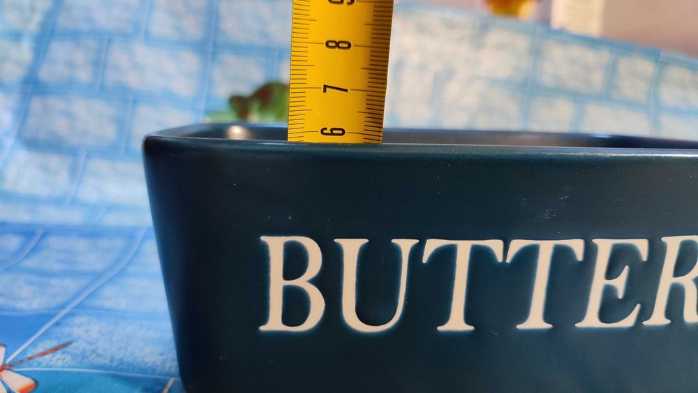 Масленка Butter прямоугольная 1 шт, дерево, костяной фарфор