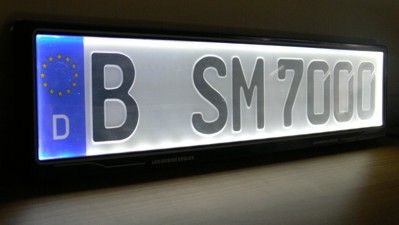 Suport numar auto cu leduri