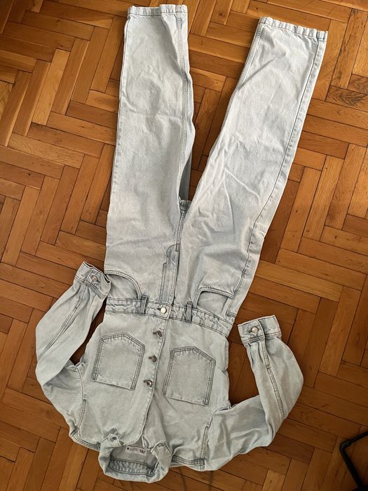 Дамски дънков гащеризон  Zara размер М