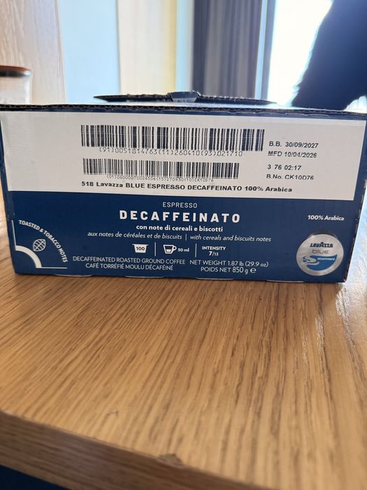 Coffee Lavazza Blue Decaffeinato Безкофеинови капсули Лаваца