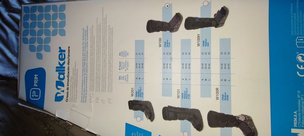 Orteza fixa pentru tibie