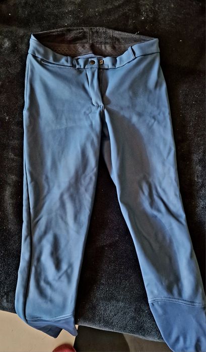 Тъмно син кожен брич за езда размер м