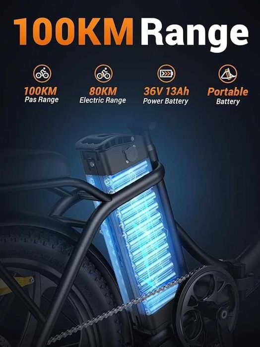 Сгъваемо електрическо колело HillMiles MilePort 1 500W 36V 13Ah