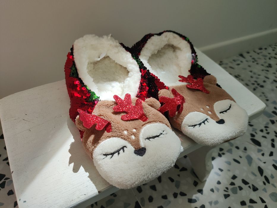 Papuci damă de Crăciun, măr 38/39,noi!