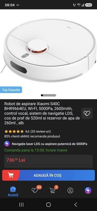 Aspirator inteligent