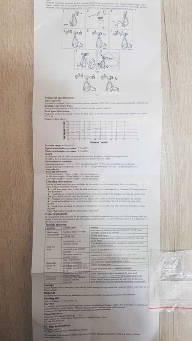 CПАП маска кислородный