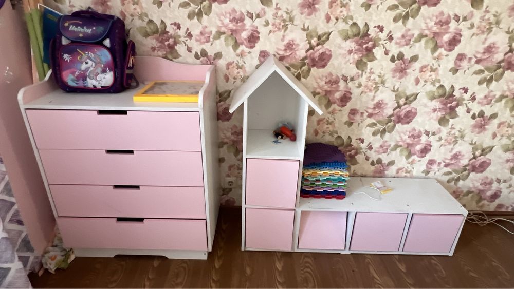 Кровать детский 2 штук для девочек