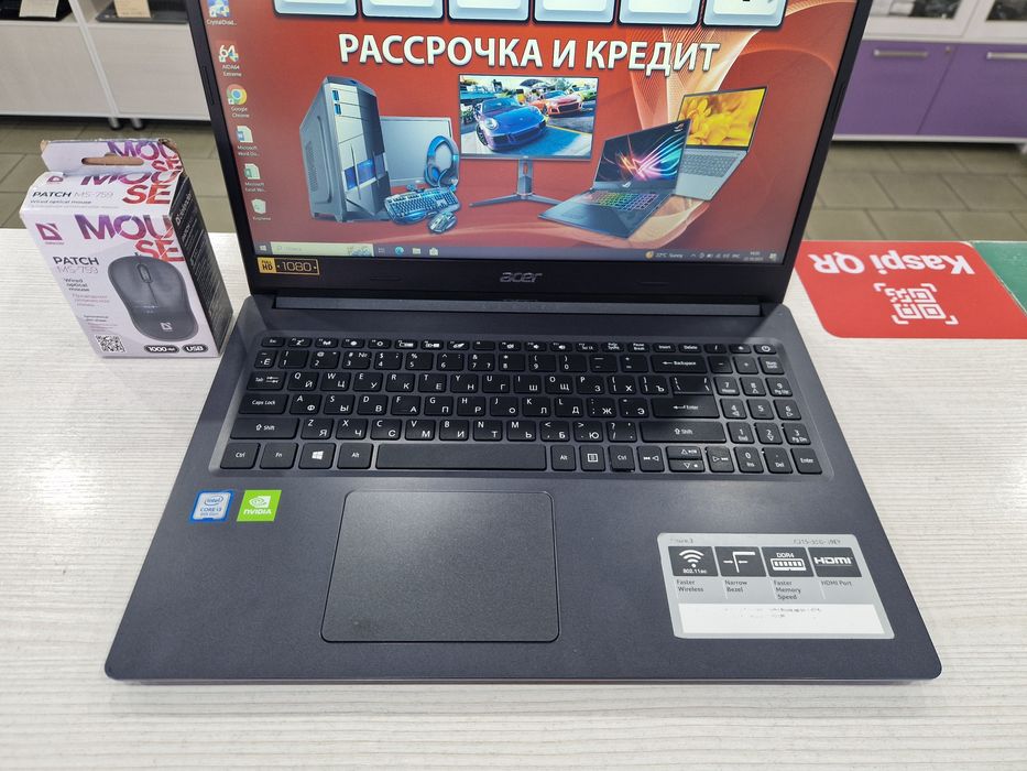 Acer (Core i3-8 gen, MX230 2 gb, 8 Gb DDR4)