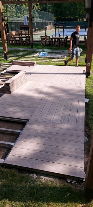 Терраса из ДПК, декинг терраса Алматы