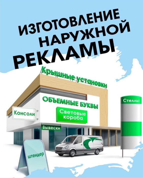 БАННЕР Реклама вывески буквы
