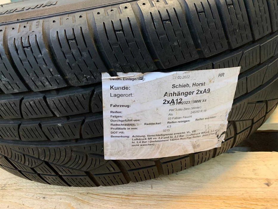 Jante aliaj R18  BMW X4 F26, X3 F25 anvelope iarna 245/ 50 R18 Pirelli