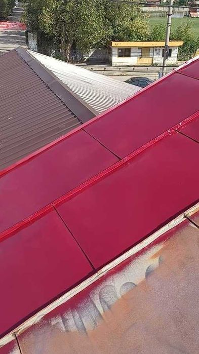 Vopsim orice tip de tabla pe acoperisuri la case, blocuri, biserici, garduri, porti, structuri metalice si alte suprafete (Vopsitorie profesionala)