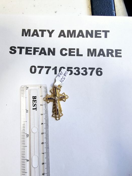 Maty Amanet cruce din aur 14 k 2.93 g cod  521