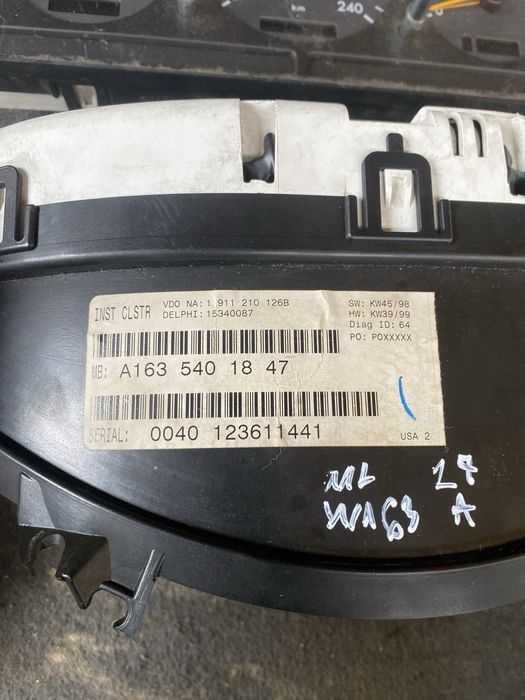 Ceasuri Bord Mercedes ML270CDI W163 Pret 300 lei buc