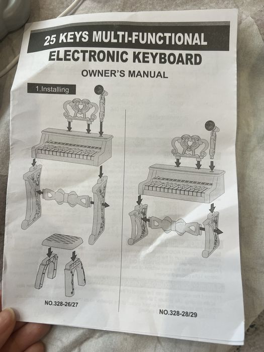 Детско електронно пиано 25 клавиша