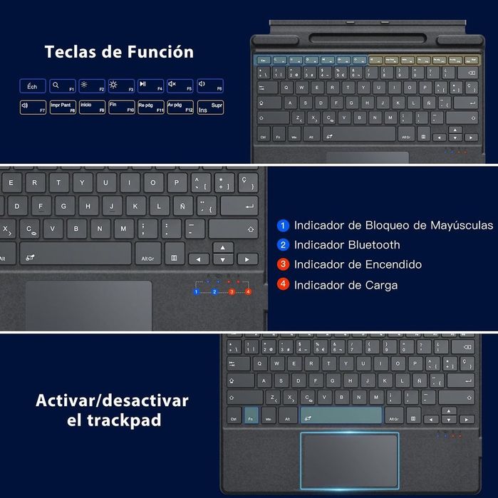 Tastatura Bluetooth pentru tableta Microsoft Surface 8,9,10,11,X