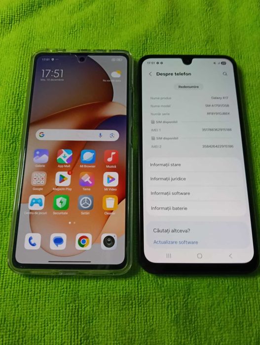 Telefoane Samsung A17 si Redmi note 12 pro