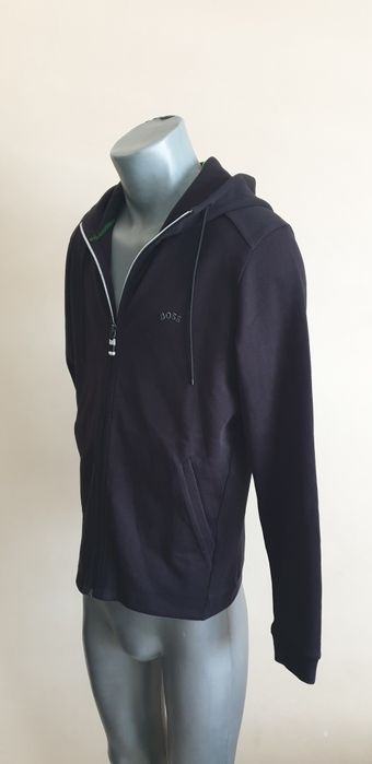 Hugo Boss Saggy Curved Full Zip Hoodie M НОВО ОРИГИНАЛ Мъжка с цял цип