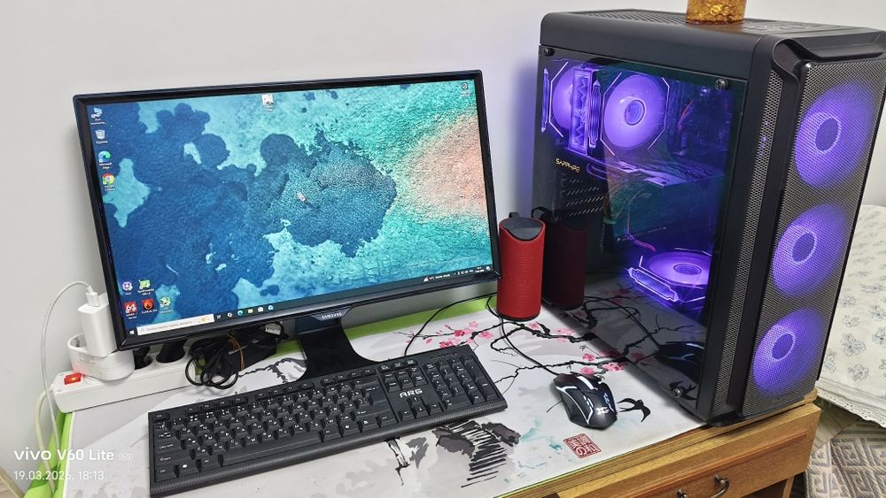 Продам Игровой ПК + монитор толық комплект