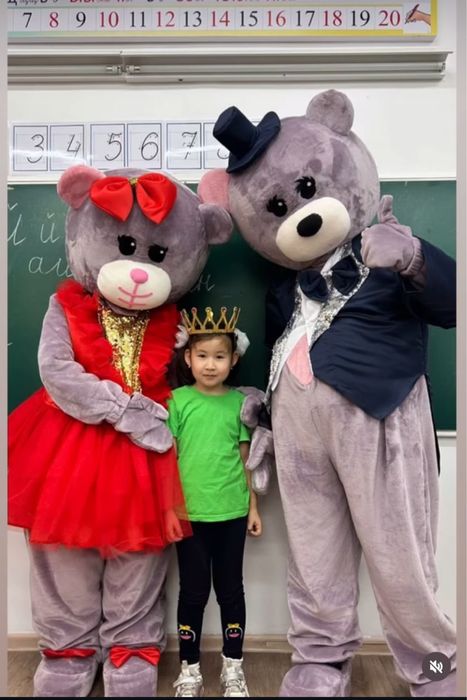 Прокат костмюы мишки тедди аниматоры